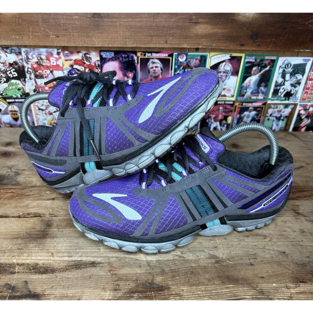 Size 8.5 - Brooks PureCadence 2 Gray/Purple Hiking Shoes Women’s Sneakers